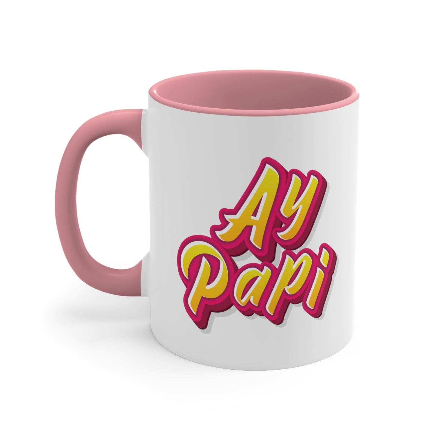 Ay Papi Accent Coffee Mug 11oz | Father's Day Gift | Funny Quote | Daddy issues | Mug available in Black, Red or Pink