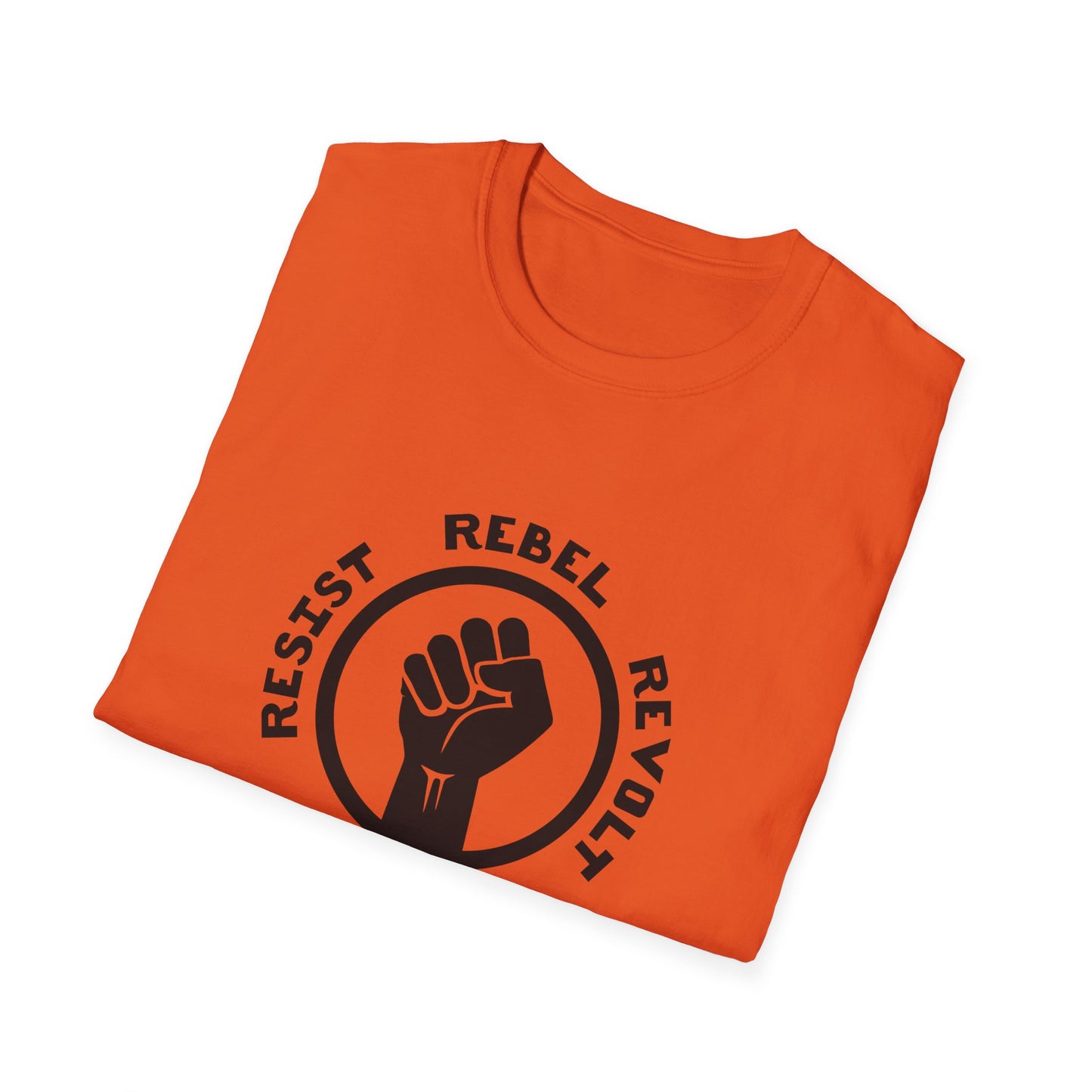 RESIST - REBEL - REVOLT - REPEAT Unisex Softstyle T-Shirt | Gift for Rebels and Revolutionaries