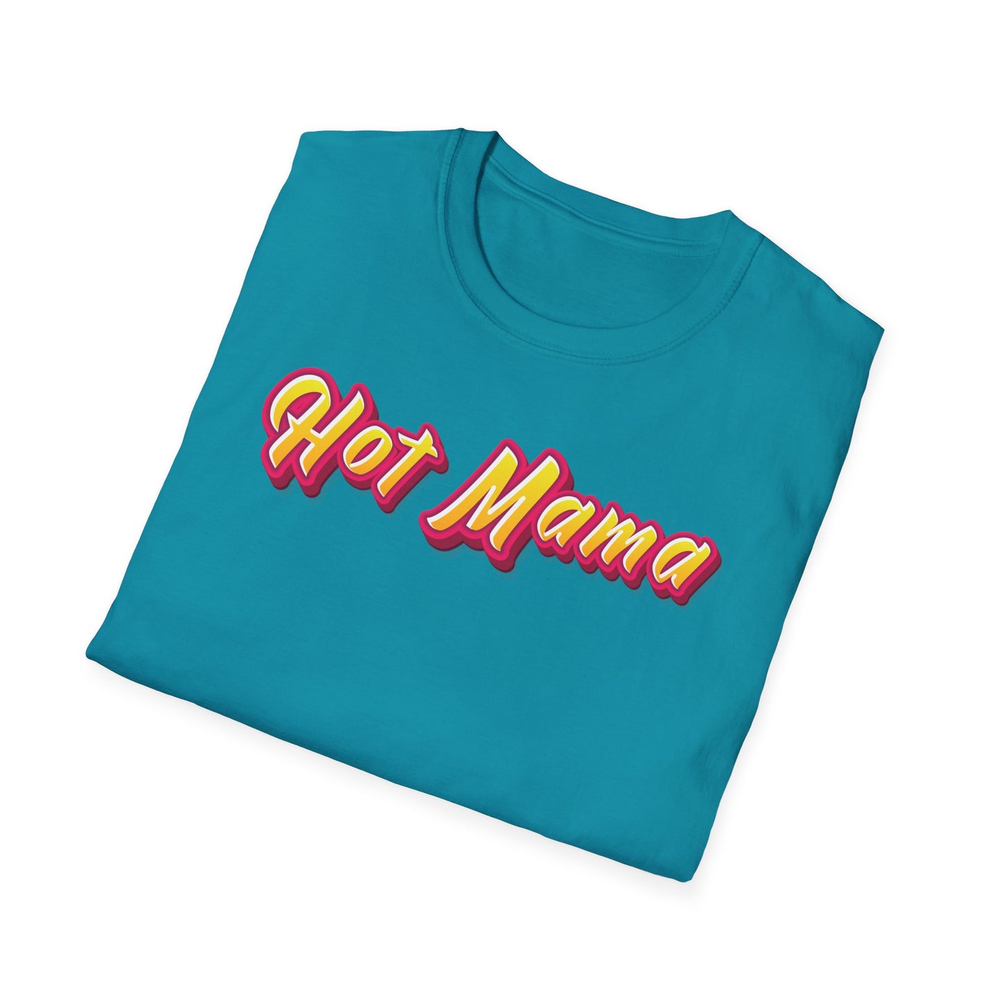 Hot Mama Unisex Softstyle T-Shirt | Mothers Day Gift | Mommy Issues | Milf | Soccer Mom | Gifts For Mom | Hot Mom | Valentine's Day Gift