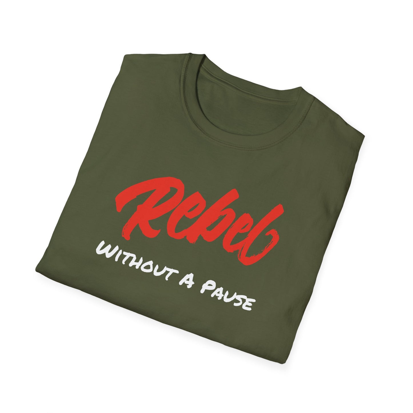 Rebel Without A Pause Unisex Softstyle T-Shirt | James Dean | Rebel Without A Cause | Rebel Rebel | Gift for Rebel